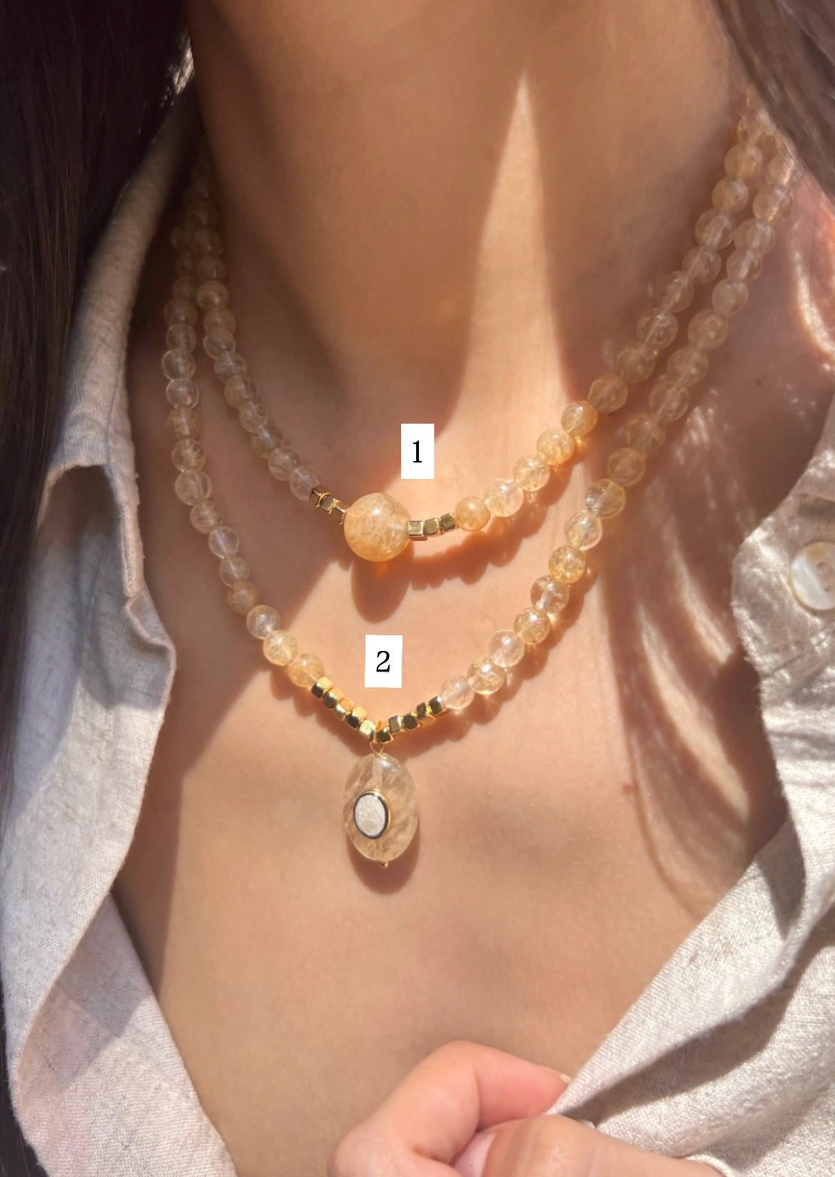 Colar Pedras Naturais