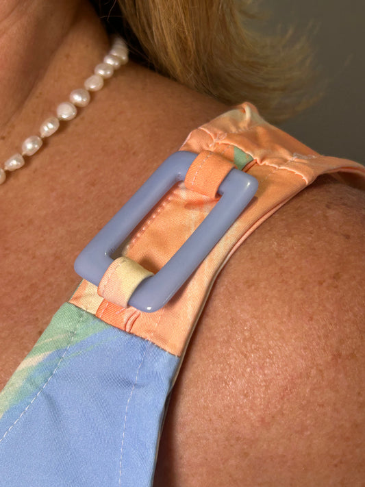 Regata New Slip Laranja/Azul