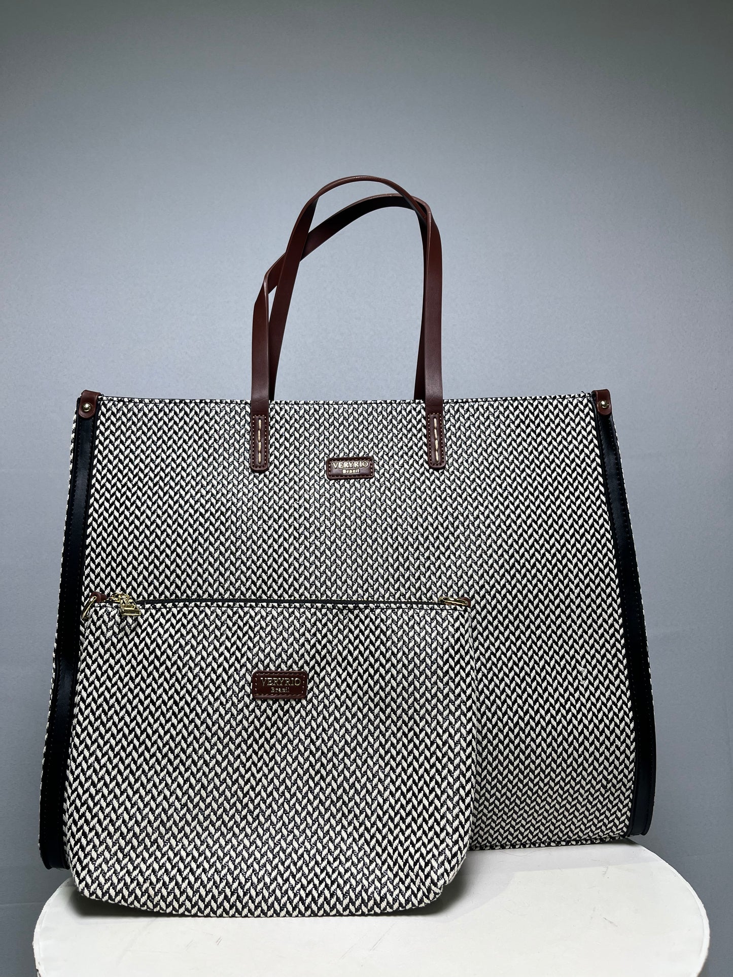Bolsa bordada trama