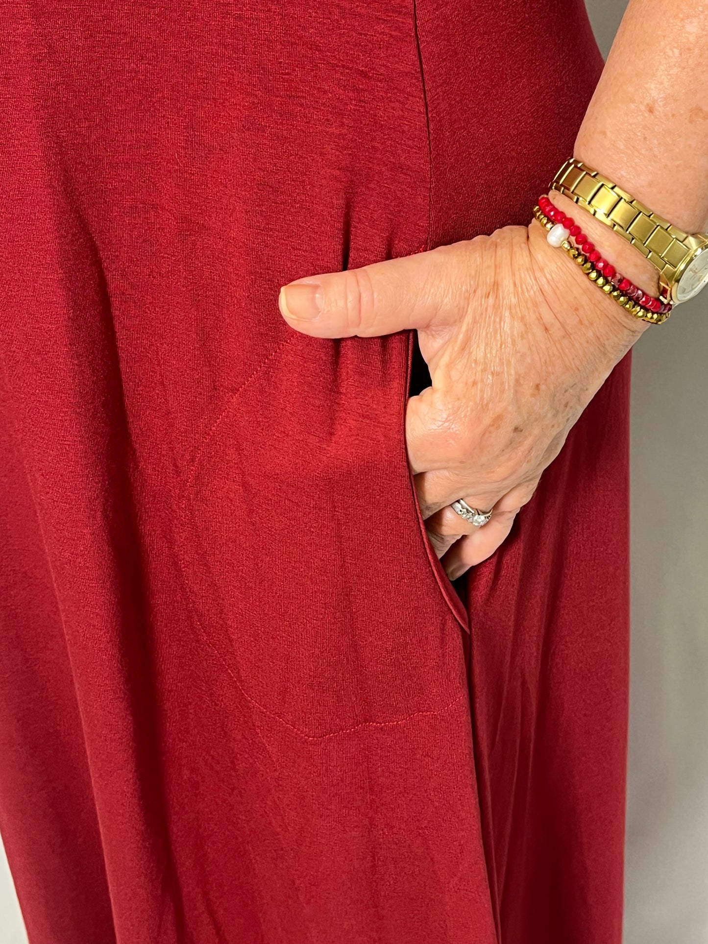 Vestido Longo Marsala