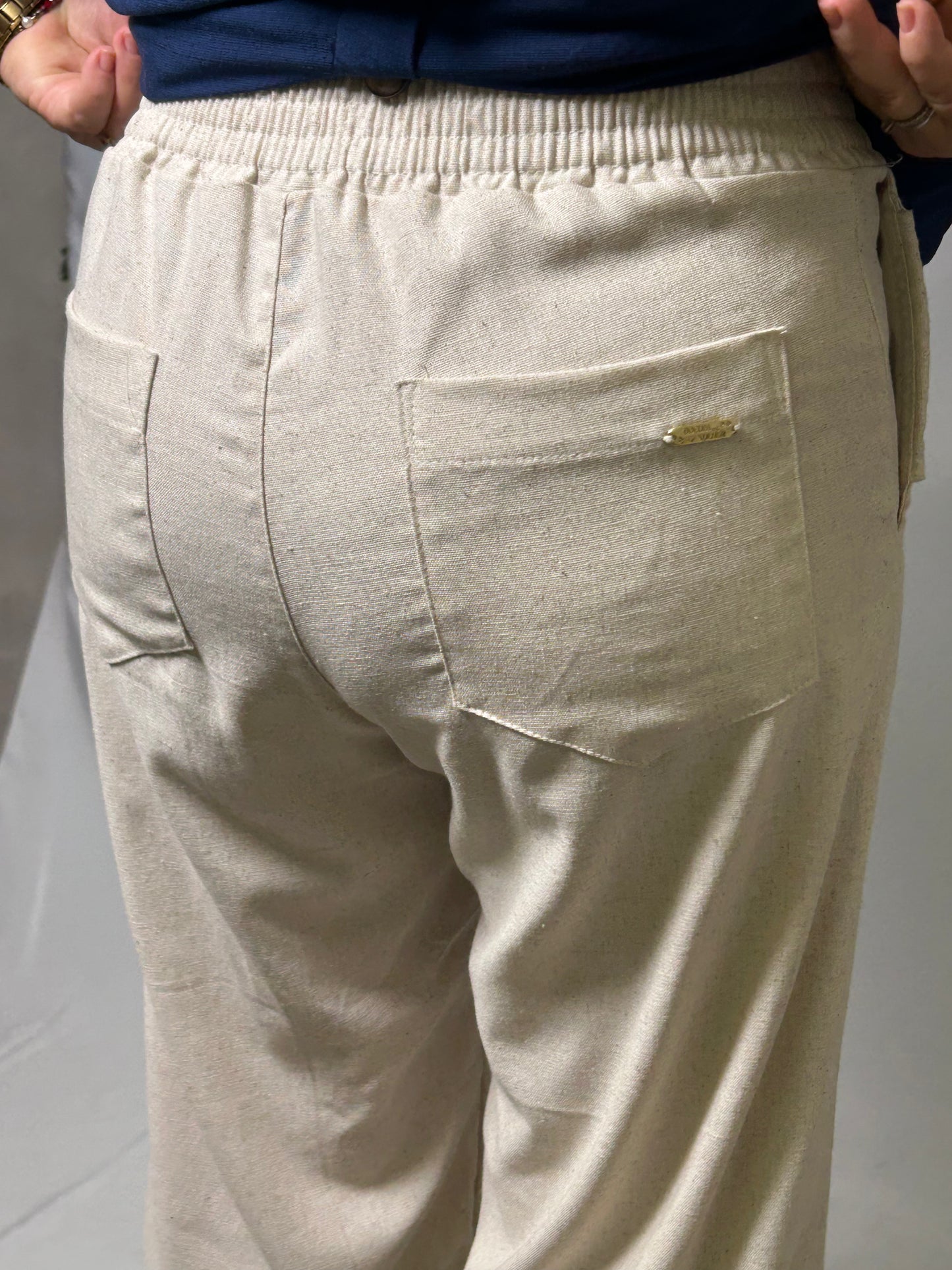 Calça Pantacourt Linho