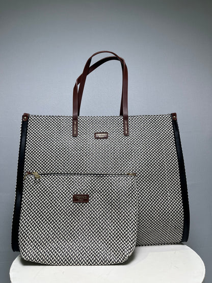 Bolsa bordada trama