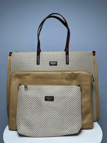 Bolsa bordada trama