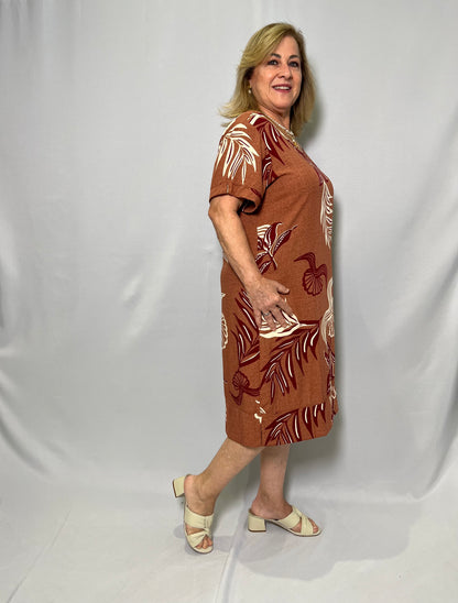 Vestido Viscose Estampado