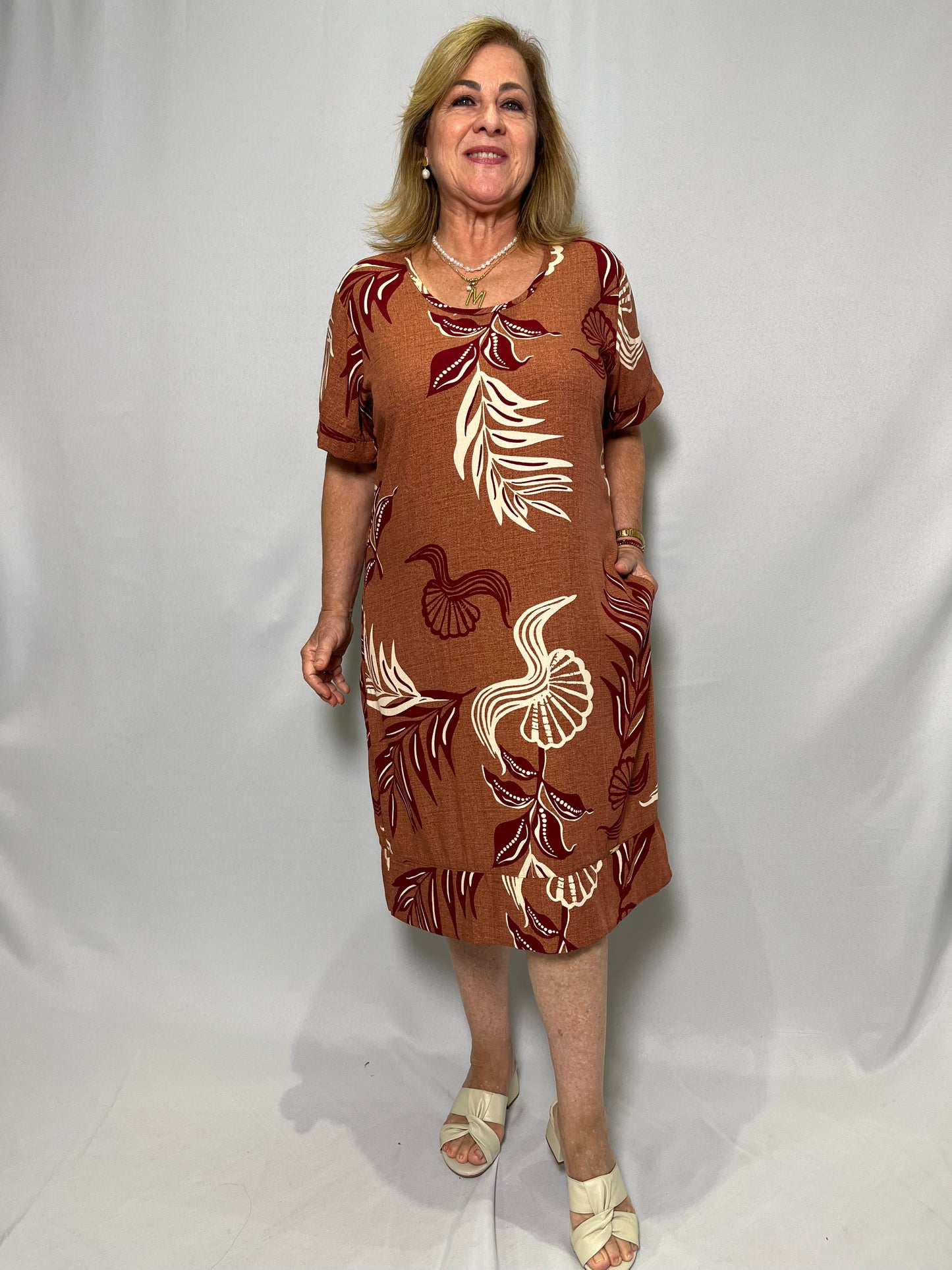 Vestido Viscose Estampado