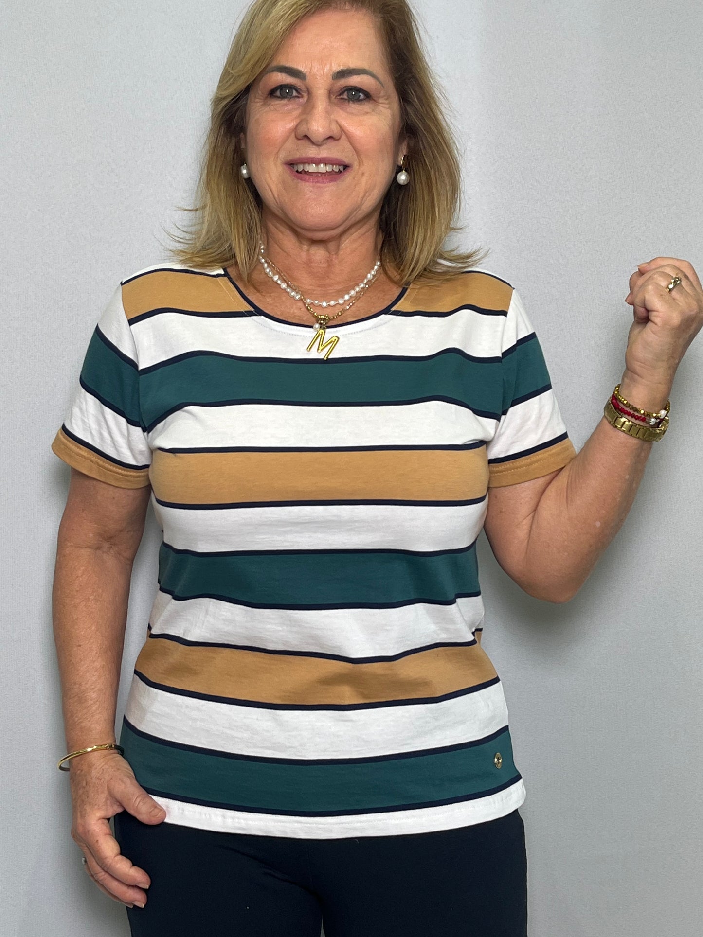 Blusa Malha Listrada