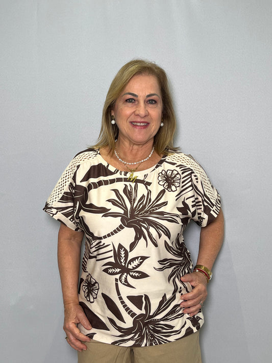 Blusa Versate Renda Ombro